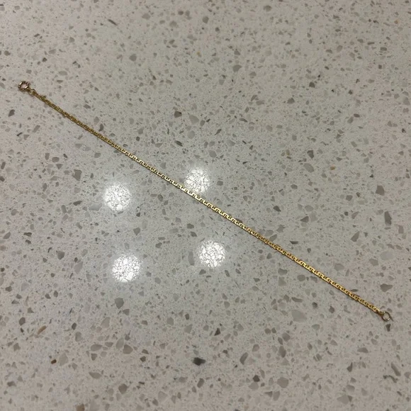14k solid gold Mariner chain bracelet - Picture 2 of 3